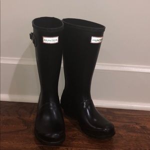 Kids matte hunter rain boots